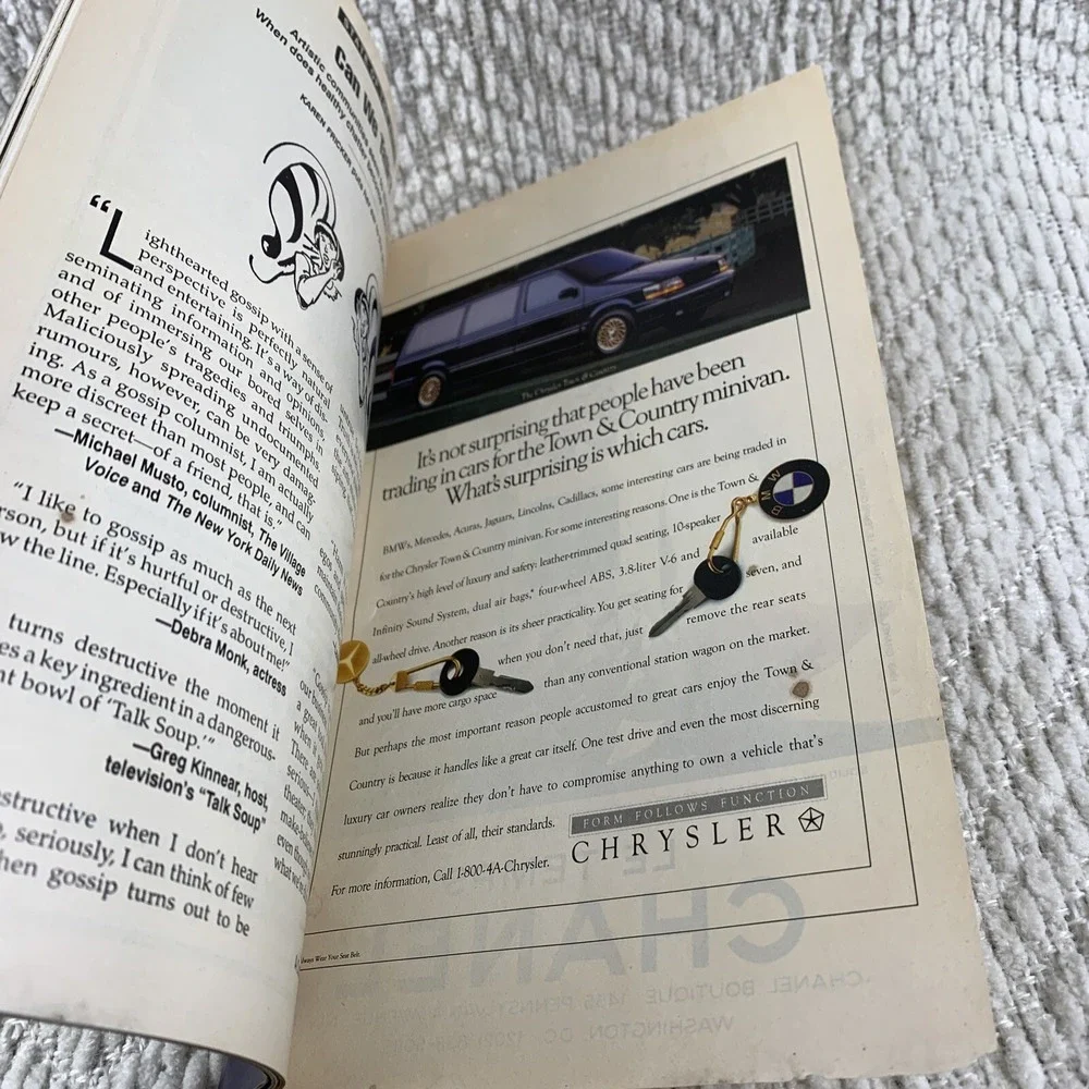Cats at The National Theatre December 1993 Playbill‎ W/ Ticket Vintage Chanel Ad